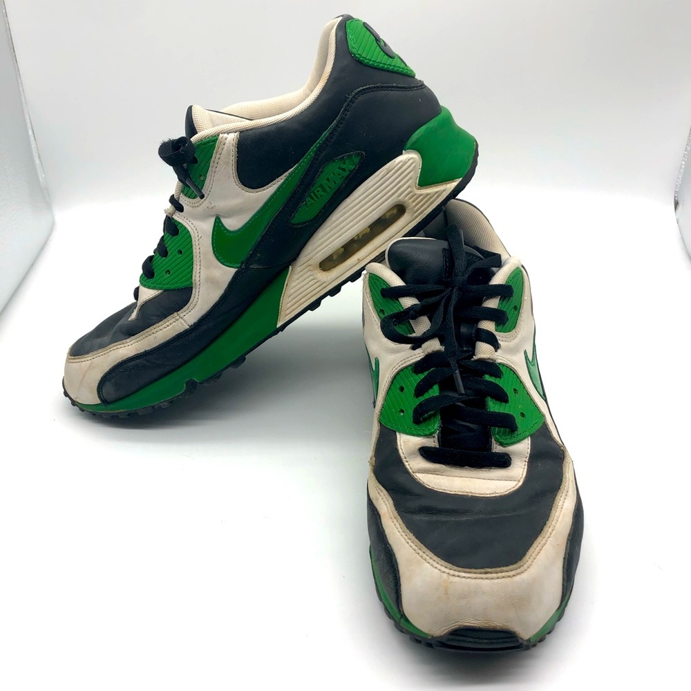 Customized Nike Air Max Pro green black white size 11.5 style